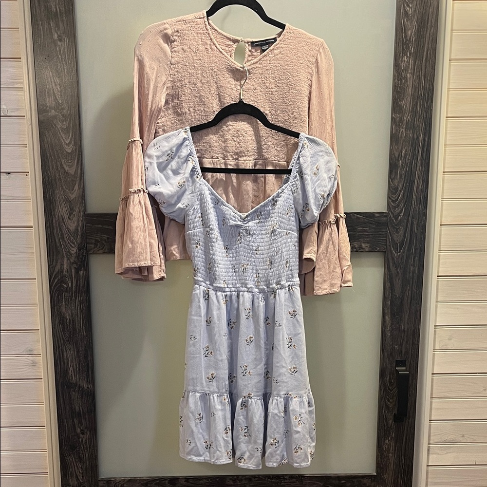 American Eagle Top and Hollister dress bundle
